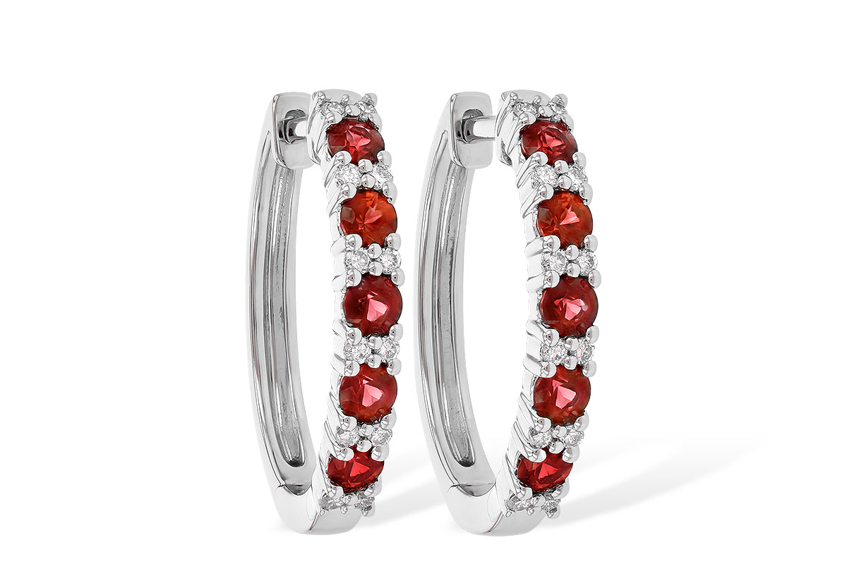 C244-76892: EARR .90 RUBY 1.08 TGW