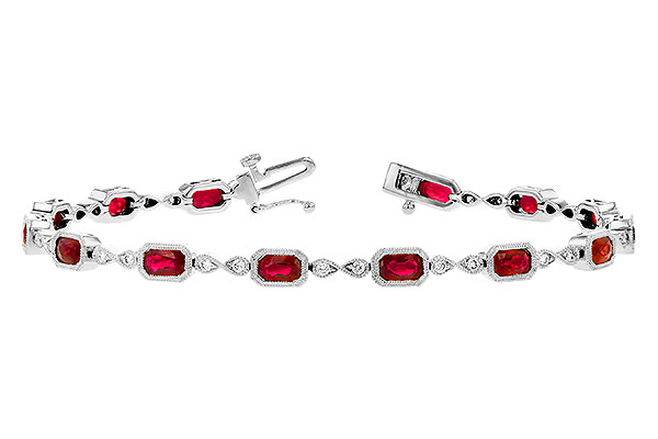 C327-48710: BRACELET 4.50 RUBY 4.82 TGW