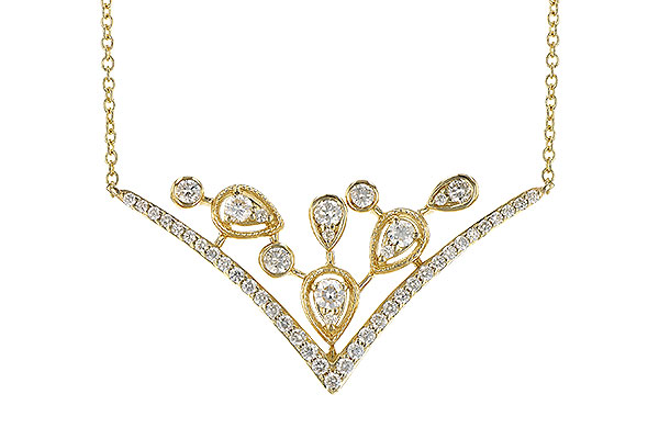 C327-49565: NECKLACE .45 TW