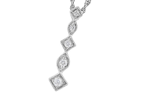 C327-53219: NECKLACE .10 TW
