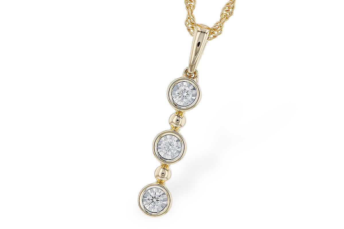 C328-39601: NECKLACE .08 TW