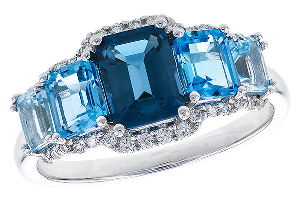 C328-39619: LDS RG 2.15 TW BLUE TOPAZ 2.30 TGW