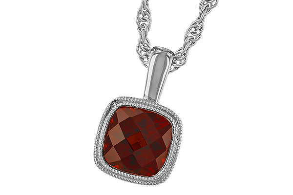 C328-42356: NECKLACE 1.22 CT GARNET