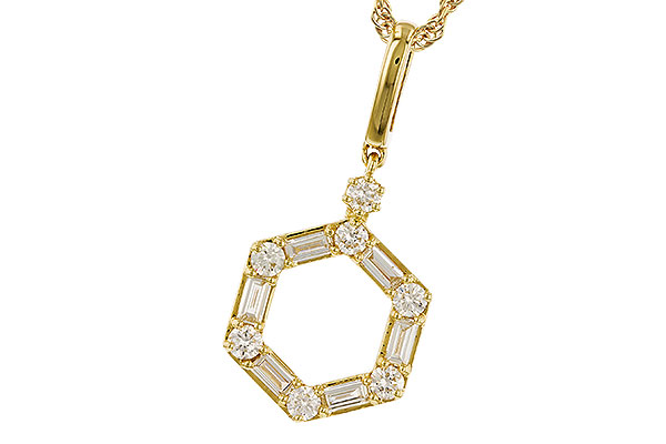 C329-27810: NECKLACE .14 BAG .35 TW