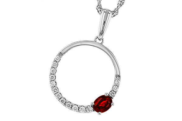 C329-30465: NECKLACE .26 RUBY .41 TGW