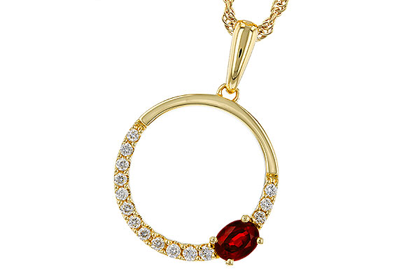 C329-30465: NECKLACE .26 RUBY .41 TGW
