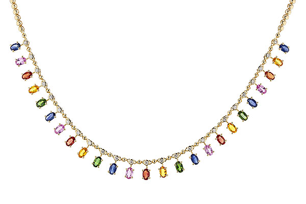 C329-31383: NECK 6.75 MULTI-COLOR SAPP 7.21 TGW (17.25")