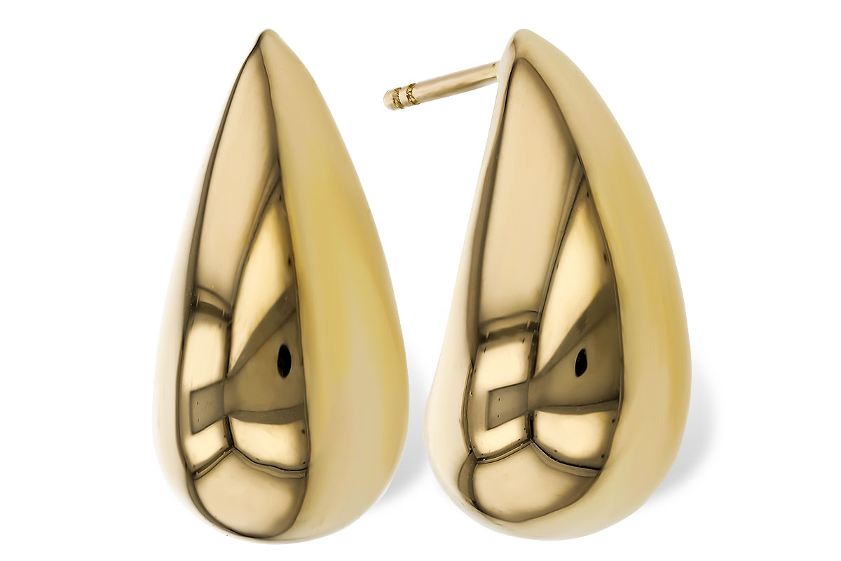 C329-33219: GOLD EARRINGS (20MM)