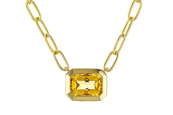 C329-33247: NECKLACE .86 CITRINE (18")
