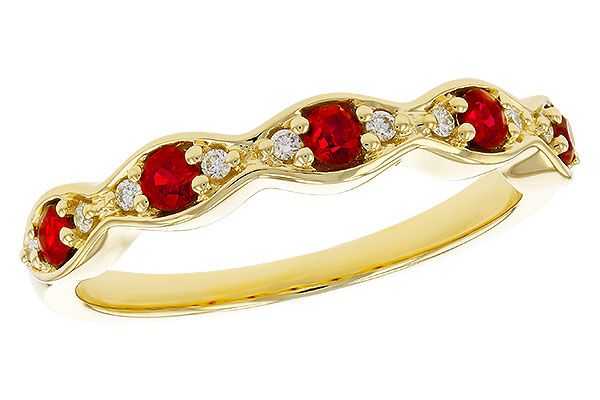 C329-35928: LDS WED RG .28 RUBY .34 TGW