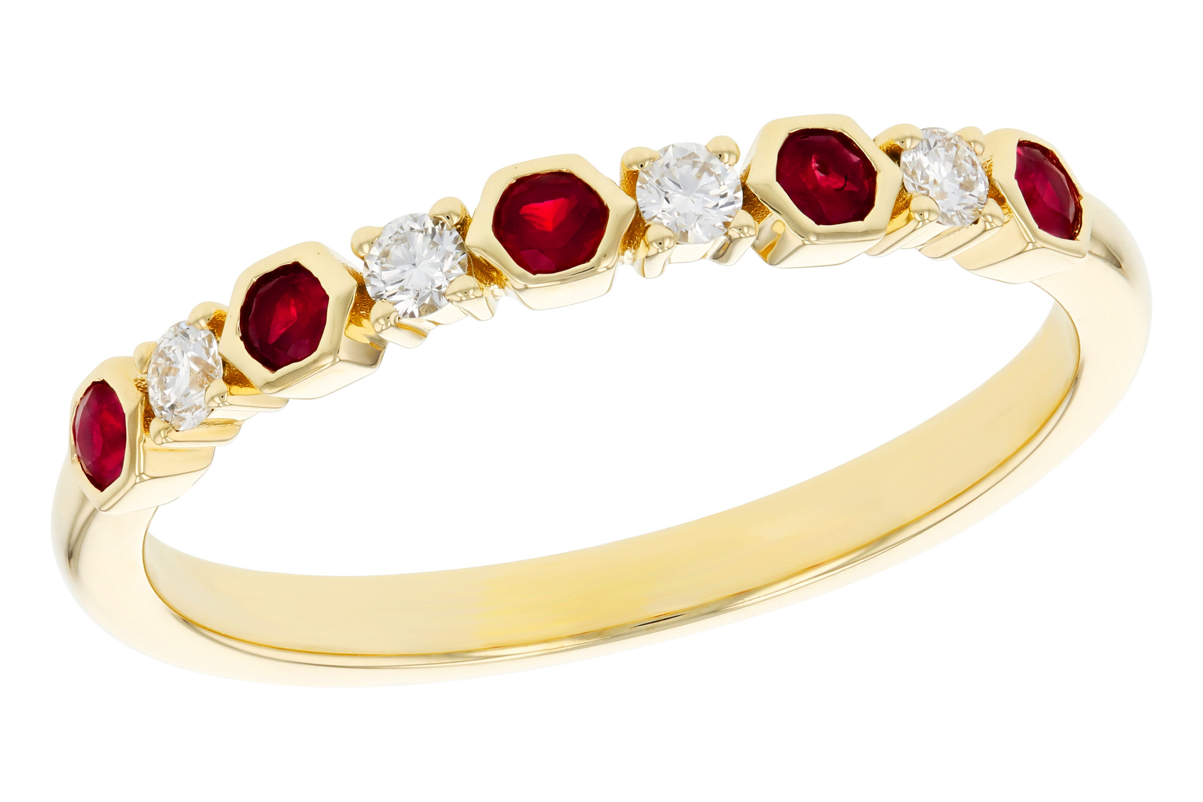 C330-21401: LDS WED RG .14 TW RUBY .24 TGW