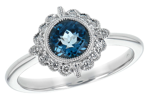 D243-83210: LDS RG .93 BLUE TOPAZ 1.05 TGW