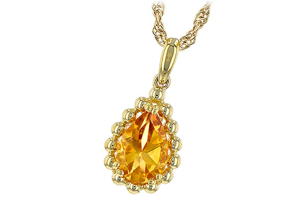 D243-85974: NECKLACE 1.06 CT CITRINE