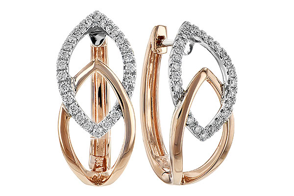 D243-89619: EARRING .25 TW (ROSE & WG)