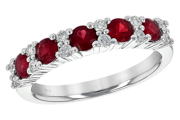 D244-74174: LDS WED RG .88 RUBY 1.12 TGW