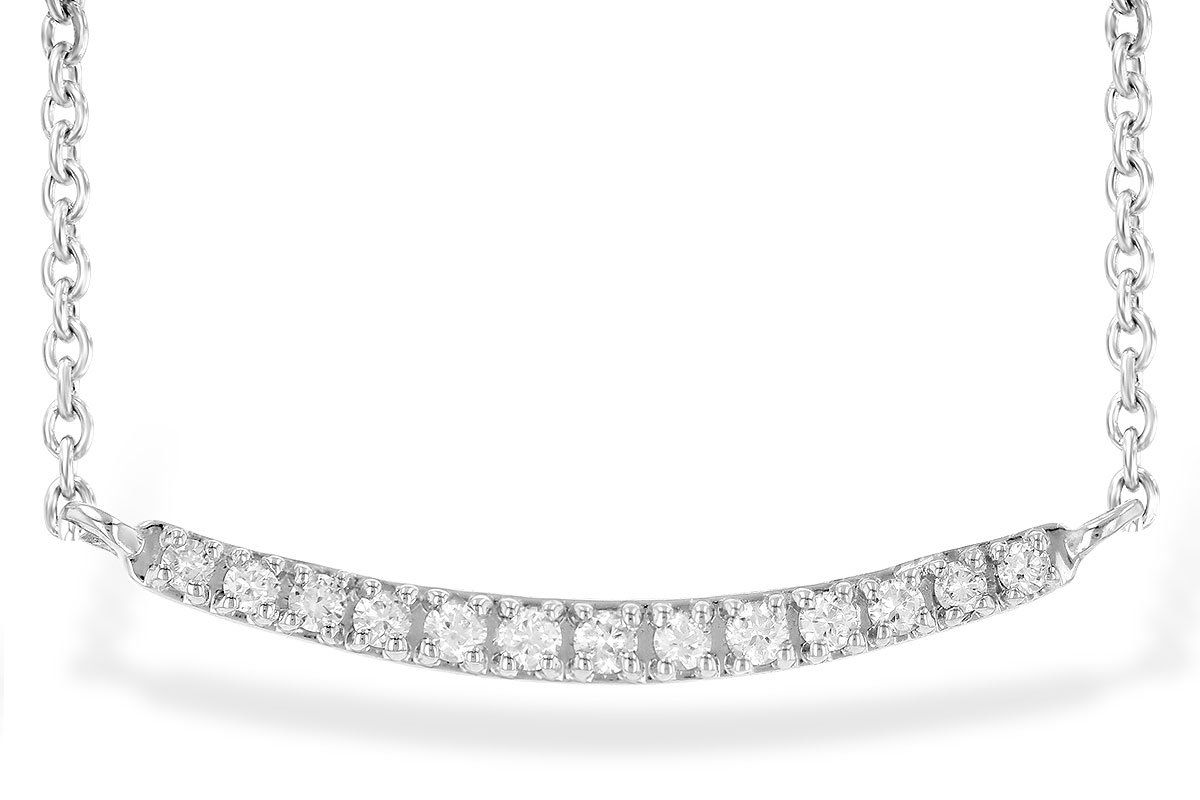 D244-78674: NECKLACE .10 TW (13 STONES)
