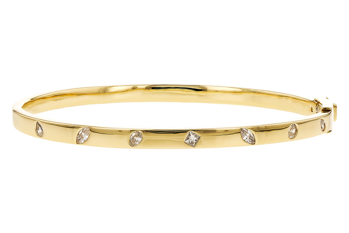 D328-43219: BANGLE .35 TW FANCY CUT DIAMONDS