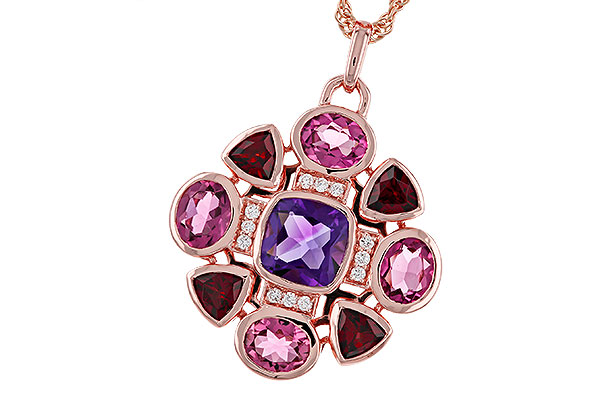 D329-30456: NECKLACE 2.76 SEMI-PREC (AM,GT,PT) 2.82 TGW