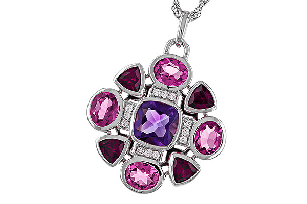 D329-30456: NECKLACE 2.76 SEMI-PREC (AM,GT,PT) 2.82 TGW