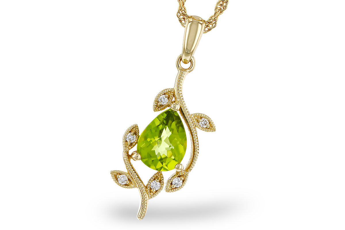 D329-30492: NECKLACE 1.16 PERIDOT 1.21 TGW (8x6MM PER)