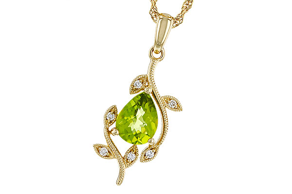 D329-30492: NECKLACE 1.16 PERIDOT 1.21 TGW (8x6MM PER)