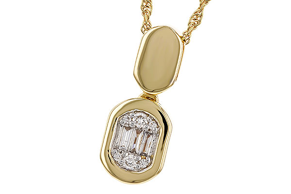 D329-33219: NECKLACE .07 TW BAG .12 TW