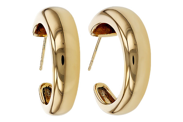 D329-35019: GOLD EARRINGS (20MM)