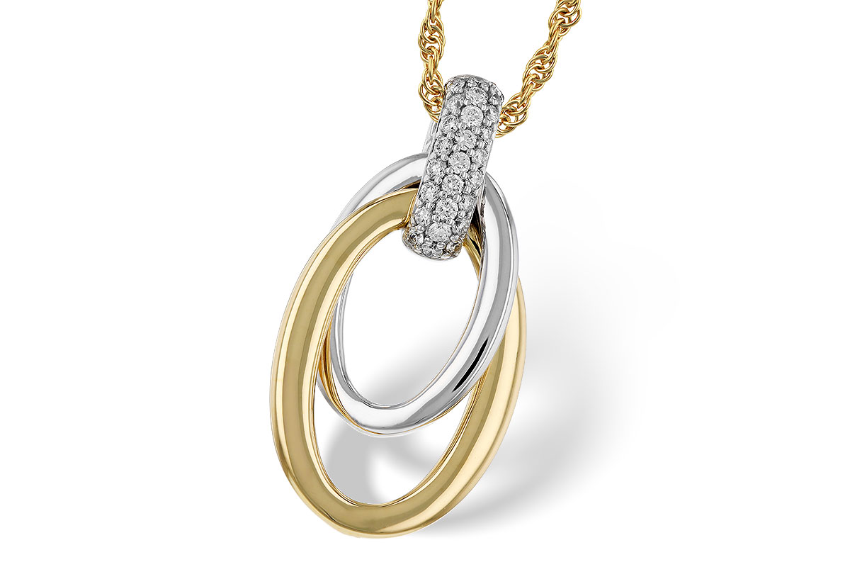 D329-35910: NECKLACE .15 TW