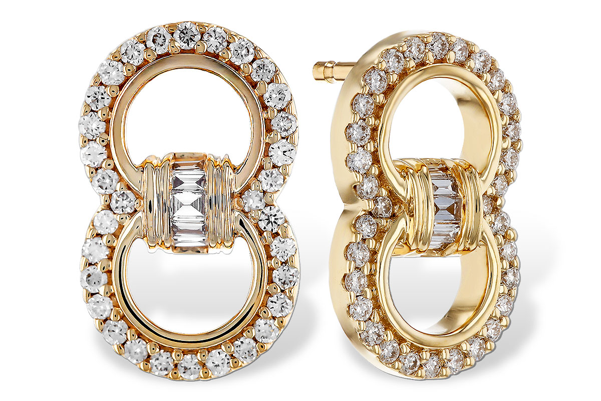 D330-18637: EARRINGS .05 TW BAGS .28 TW