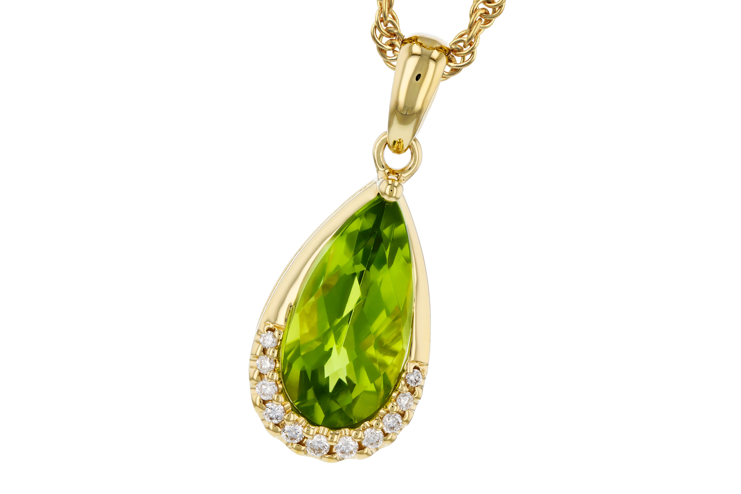 D330-20465: NECK 1.94 PERIDOT 2.00 TGW (12x6MM PS)