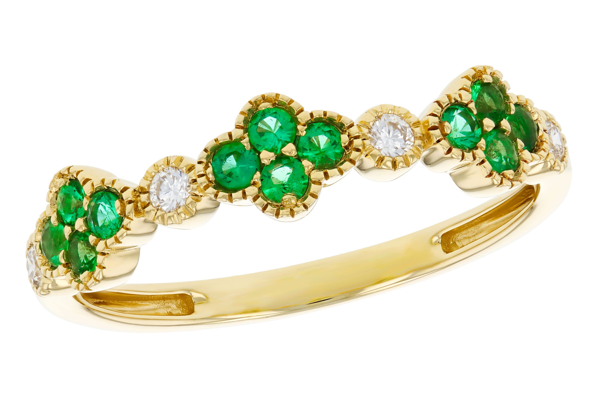D330-21383: LDS WED RG .18 TW EMERALD .26 TGW