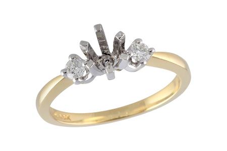 E060-21374: LDS SEMI DIA RING .14 TW