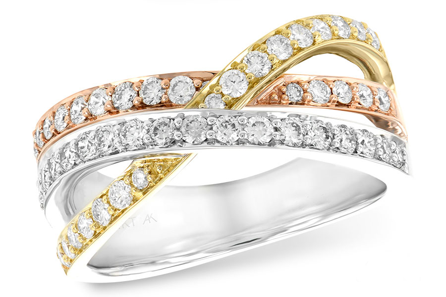 E147-47737: LDS WED RG .74 TW (PRONG SET)