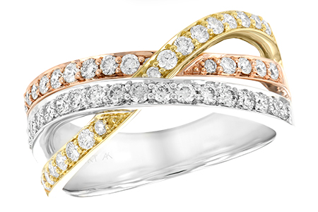 E147-47737: LDS WED RG .74 TW (PRONG SET)