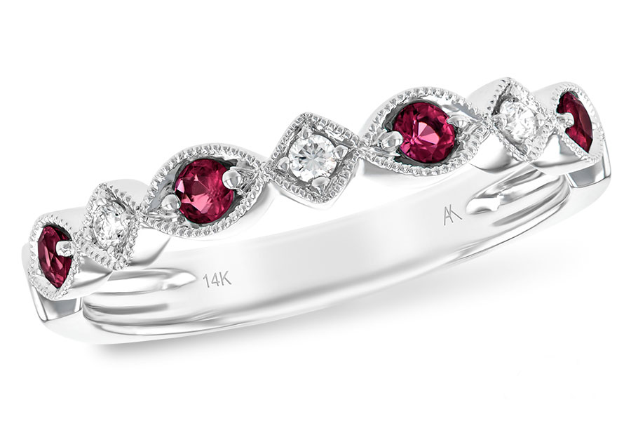 E147-47765: LDS WED RG .20 RUBY .26 TGW