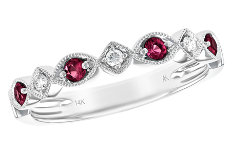 E147-47765: LDS WED RG .20 RUBY .26 TGW