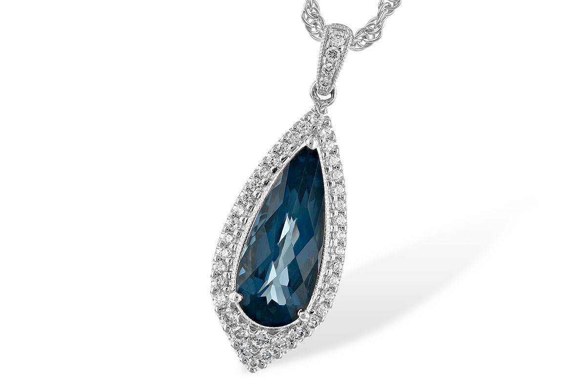 E243-85010: NECK 2.40 LONDON BLUE TOPAZ 2.65 TGW