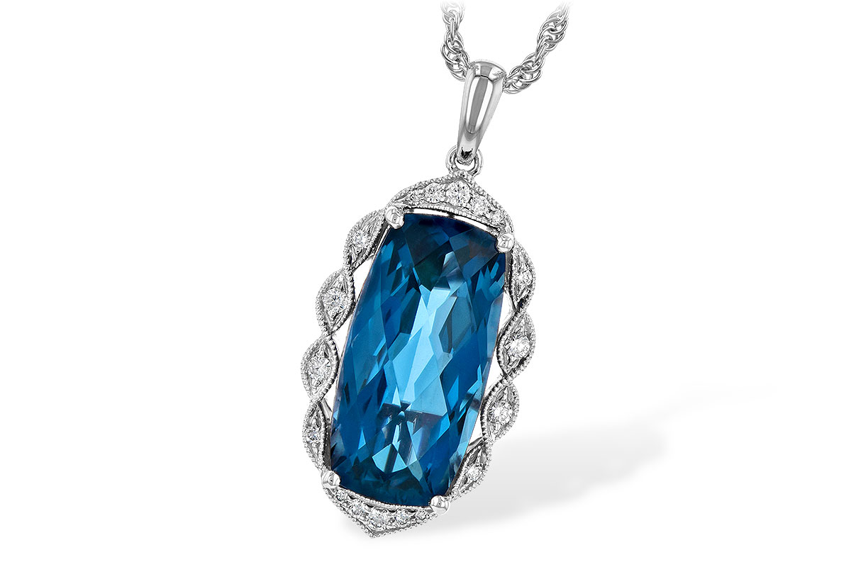 E244-74092: NECK 6.70 LONDON BLUE TOPAZ 6.81 TGW