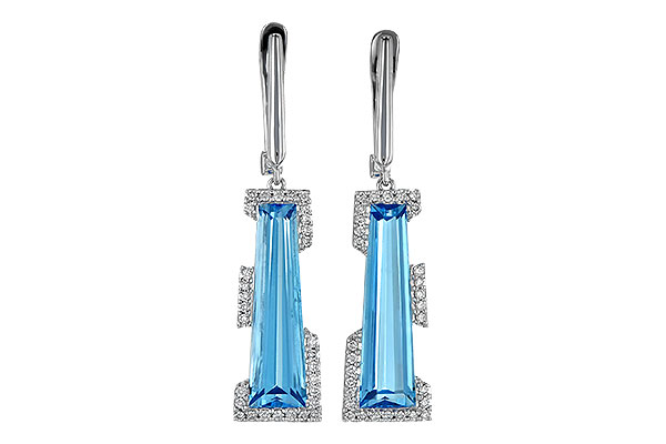 E244-74165: EARR 6.12 TW BLUE TOPAZ 6.33 TGW