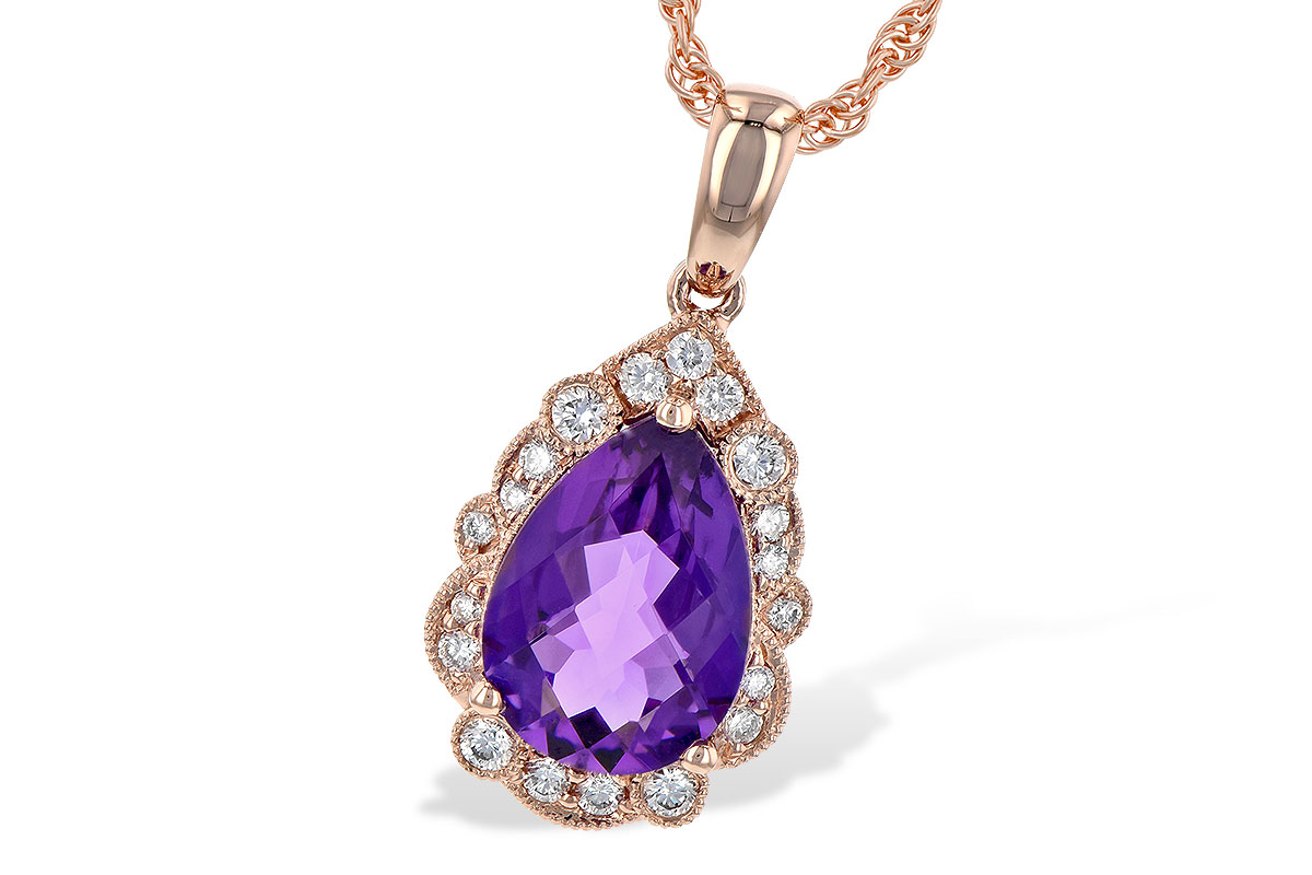 E244-80474: NECKLACE 1.53 AMETHYST 1.68 TGW (10x7 PS)