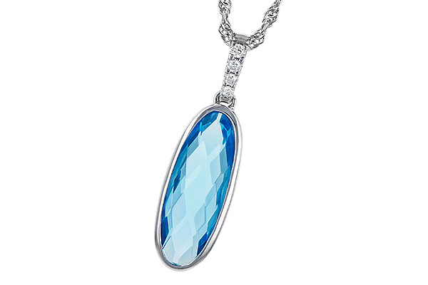 E327-48692: NECK 1.90 BLUE TOPAZ 1.93 TGW