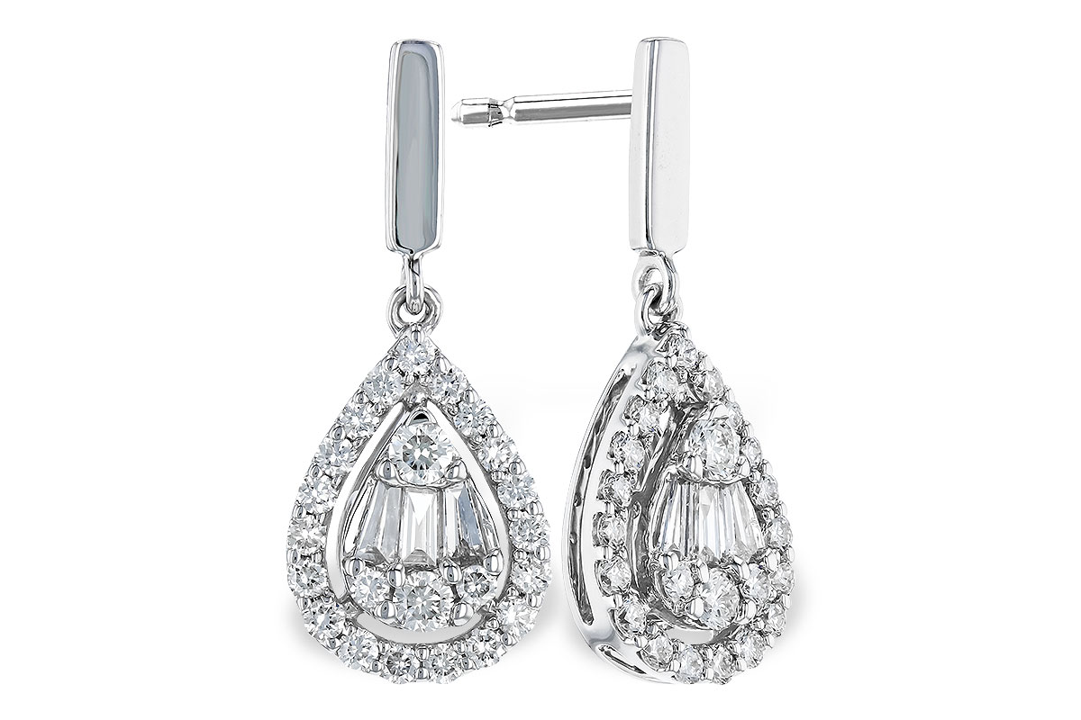 E328-37783: EARRINGS .08 TW BAG .40 TW