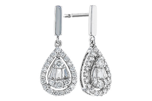 E328-37783: EARRINGS .08 TW BAG .40 TW