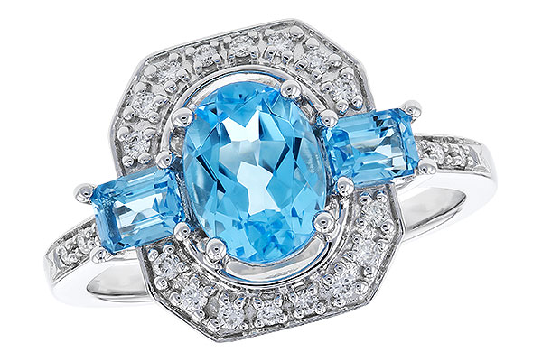 E328-39619: LDS RG 1.75 TW BLUE TOPAZ 1.90 TGW