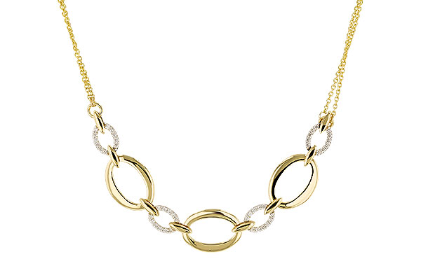E329-28646: NECKLACE .50 TW (18")