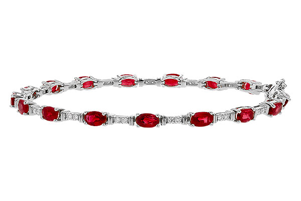 E329-29628: BRACELET 4.65 RUBY 4.97 TGW (7")