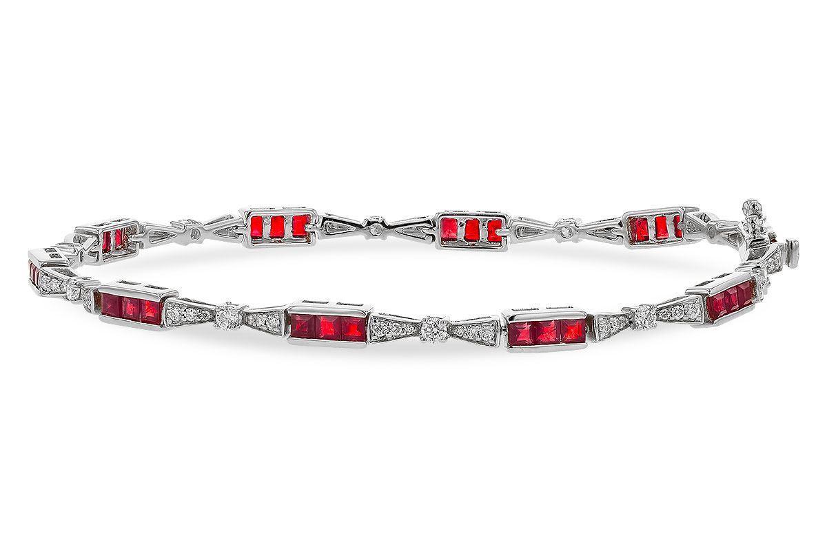 E329-33219: BRACELET 2.05 RUBY 2.70 TGW (7")