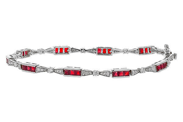 E329-33219: BRACELET 2.05 RUBY 2.70 TGW (7")