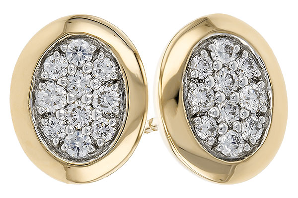 E329-34110: EARRINGS .39 TW