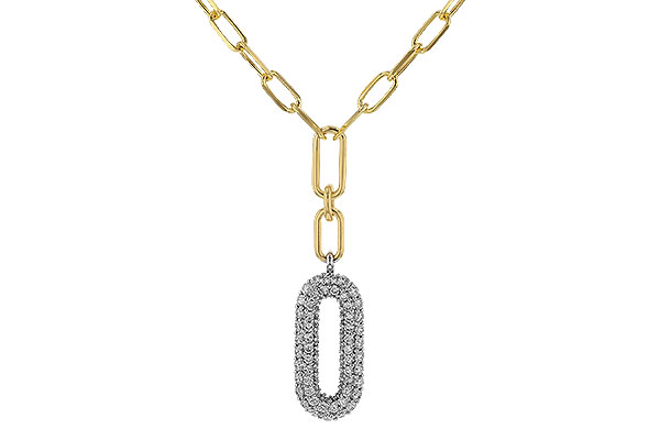 E329-35028: NECKLACE .96 TW (18")